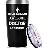 AMZUShome This Is What An Awesome Doctor Looks Like Mug.Doctor,Medical School Graduation Gifts.Appreciation,Birthday,Christmas Gifts for Doctors,MD,Med Tumbler(20oz Black)