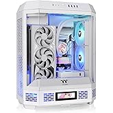 The Tower 600 Snow Mid-Tower ATX Case; 3 Tempered Glass Panels; Hidden-Connector Motherboard Support; Rotational PCI-e Slots;