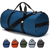 Diamond Ripstop Large Duffle Bags, Ultra Tough & Tear Resistant, Reinforced Stitching, Weatherproof, Packable Foldable Duffle Bag for Traveling (14" x 30", 75L, Blue)