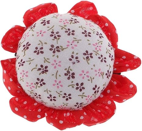 Amazon リストピンバッグ ピンクッション 1個入り 手首着用 針山 かわいい 花の形 花柄 使いやすい 裁縫用具 ランダムカラー ピンクッション 通販
