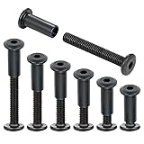 Xrfoiniu 100 Sets Bolt Set - M6x40mm Black Metal