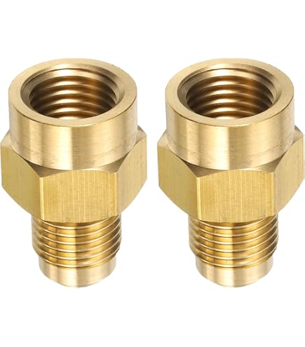 thumbnail image 2 of Thrifco 5/16 Inch X 3/8 Inch Brass Flare FIP Adapter - 4401312 Plumbing Fitting 2 of 10