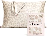 Kitsch Satin Pillowcase with Zipper Leopard 48x66 cm Standard Size