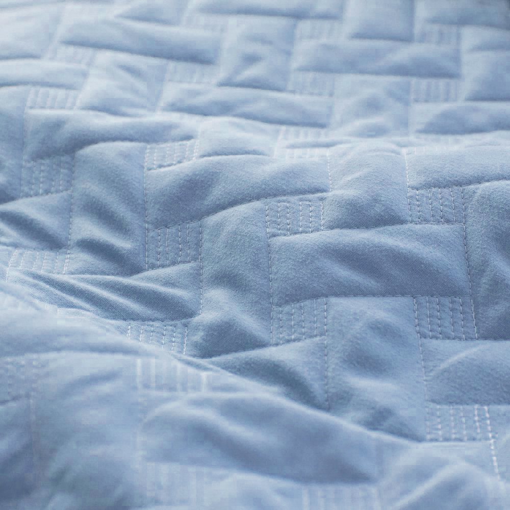 Quilt Set Solid Grayish Blue King Size(106\