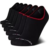Tommy Hilfiger Mens 6 Pack Cotton Blend Cushioned Sport Liner Socks | Lightweight Low Profile Build With a Non Slip Heel Grip, Stays Hidden in Sneakers and Loafers for All Day Comfort