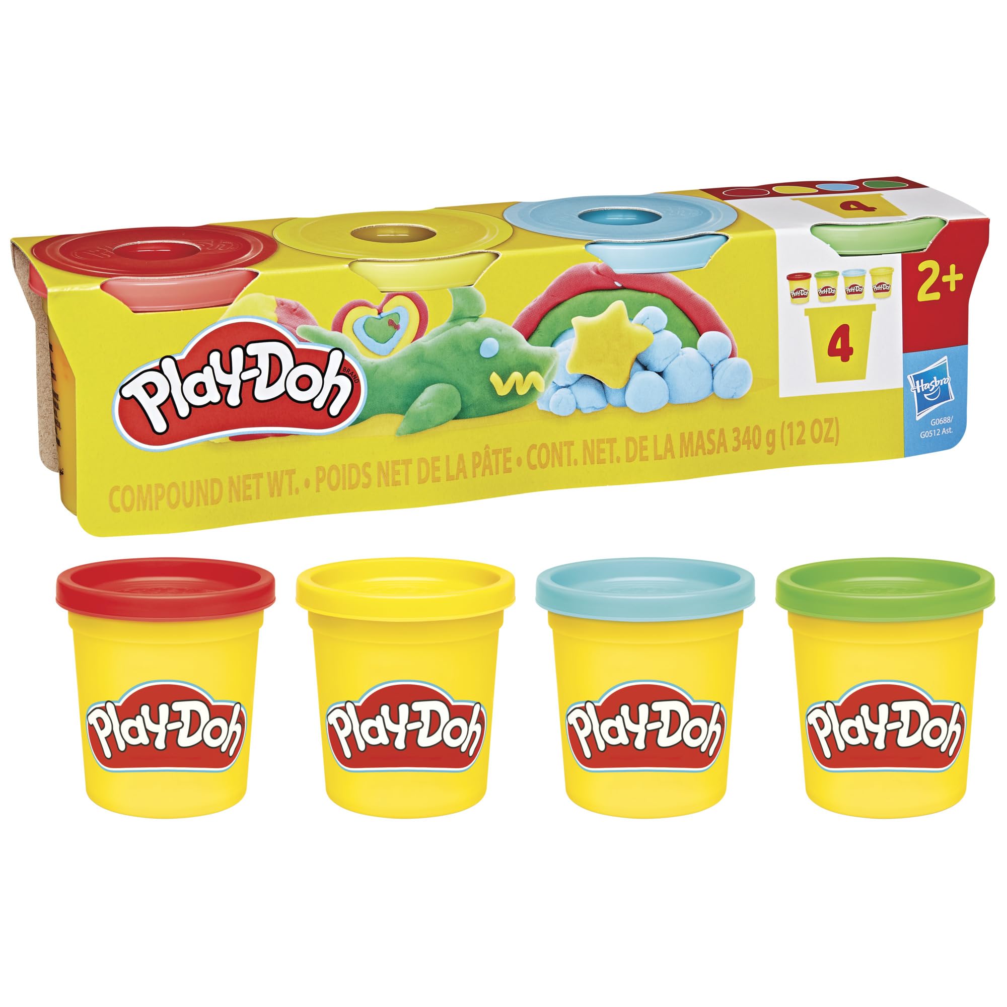 Play-Doh 4er-Pack Klassische Farben à 85 g