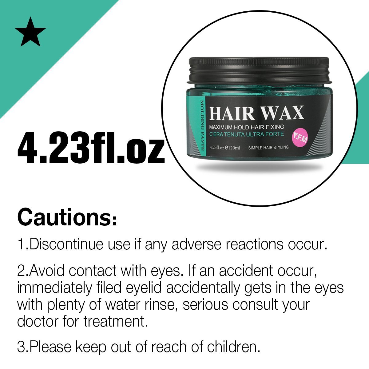Strong Hold Hair Wax Luckyfine Hair Styling Clay Hair Styling