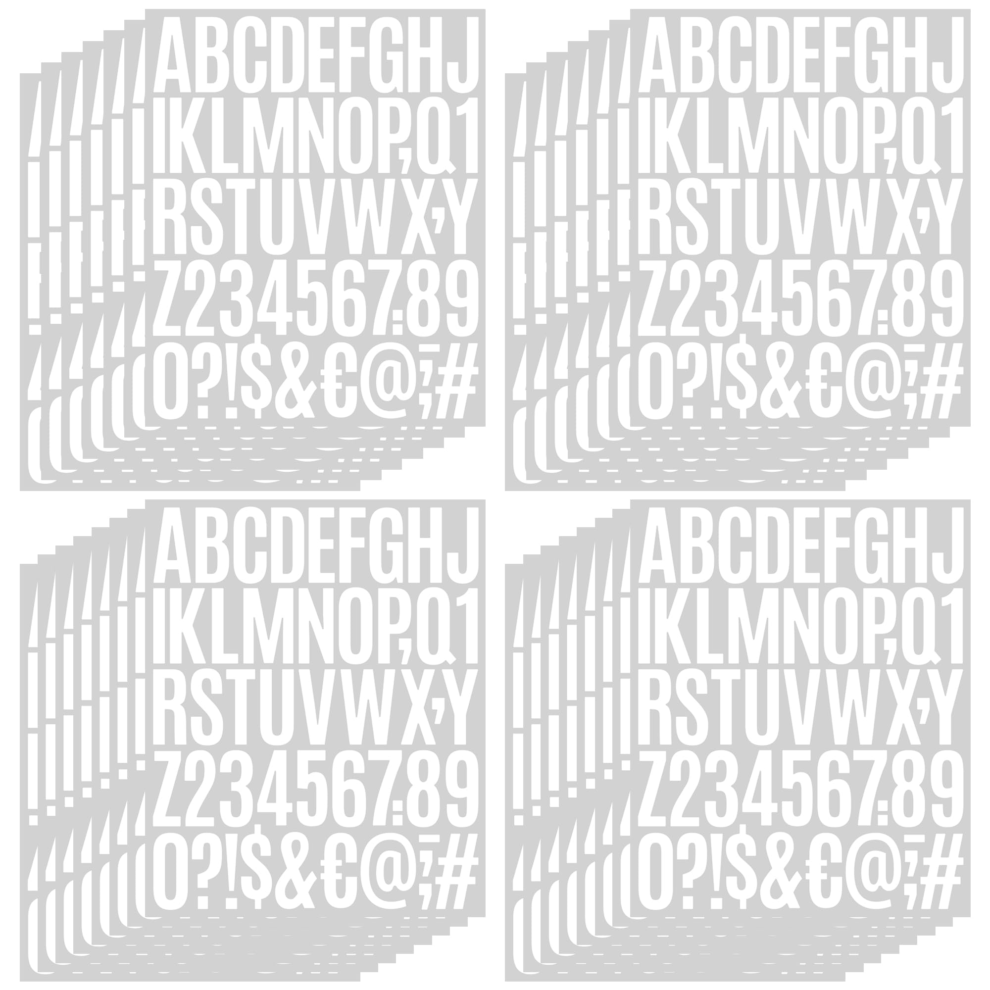 1500 PCS Letter Stickers 30 Sheet Large Mailbox