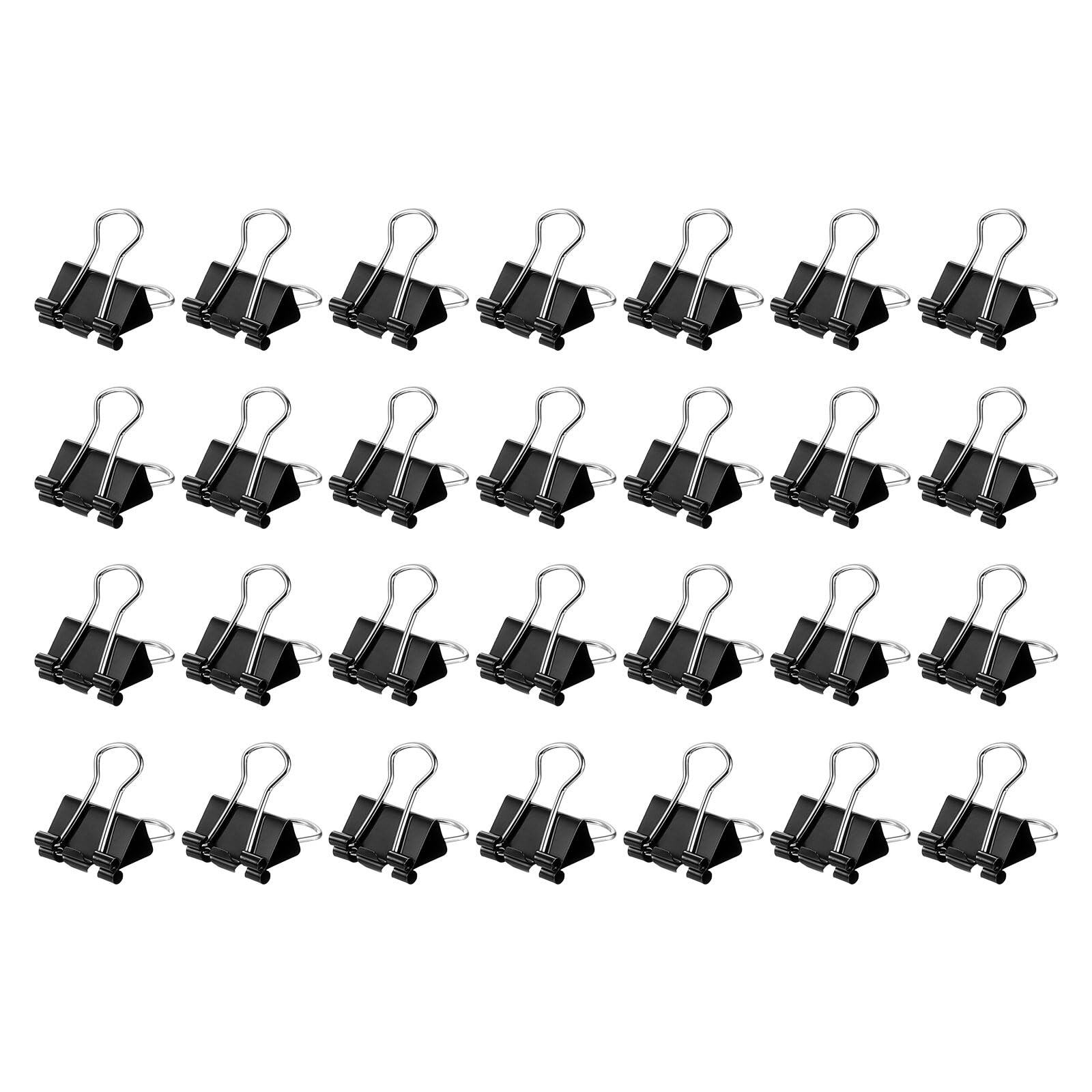 M&G Binder Clips 15mm/0.6 Inch, 60 Pcs Small Binder Paper Clip Bag Clips Pocket Clip Office Supplies for Organizing Documents and Papers, Black