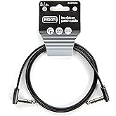 JIM DUNLOP MXR Ribbon TRS Patch Cable 3 ft|0.9 m, 1/4-Inch Right Angle, 90cm (DCISTR3RR)