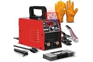 GNI Super MINI Welding Machine, 250Amp 20PCS Rods Stick Welder Machine, Portable ARC Welder Machine 110V, Hot Start Arc Force Anti-Stick Welder for Beginner with Welding Gloves