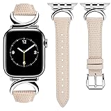 Minyee Leather Bands Compatible with Apple Watch