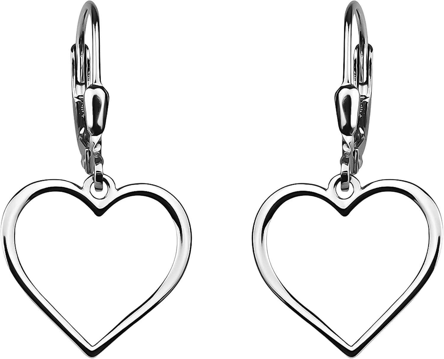 SOFIA MILANI - Women's Earrings 925 Silver - Heart Dangle Earring - E0504