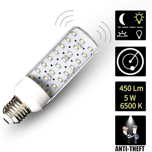 HAIYUE - Luz LED de seguridad para microondas y sensor de ...