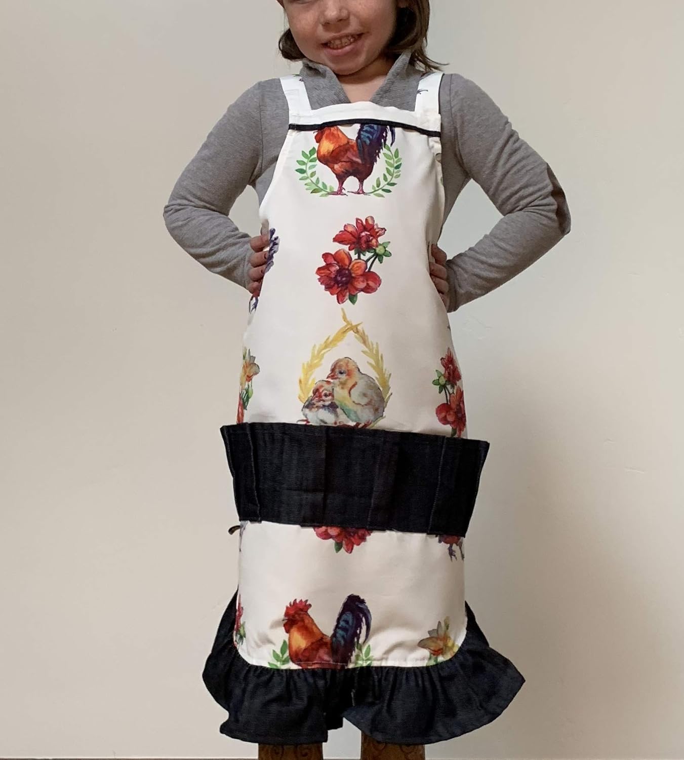 \u2014Made to Order Egg Gathering Apron For Kids Child Size Garden