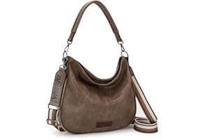 MONTANA WEST Wrangler Hobo Bags Large Crossbody Bags for Women Shoulder Purses with Striped Cotton Straps