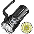 Wurkkos TS32 Super Bright Led Flashlight 13000 Lumens Max, Powerful Flashlight with 12*LH351D&1* SFT40 LED, Waterproof Handheld Rechargeable Flashlight for Camping Searching Hiking
