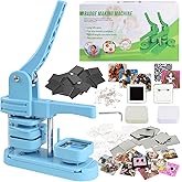 Goodcrafter Fridge Magnet Button Maker Machine,2-in-1 Fridge Magnet &amp; Button Maker Machine, 50mm/1.97 inch Square Magnets Badge Maker Machine with 550 Free Parts (Includes 50 Pins)