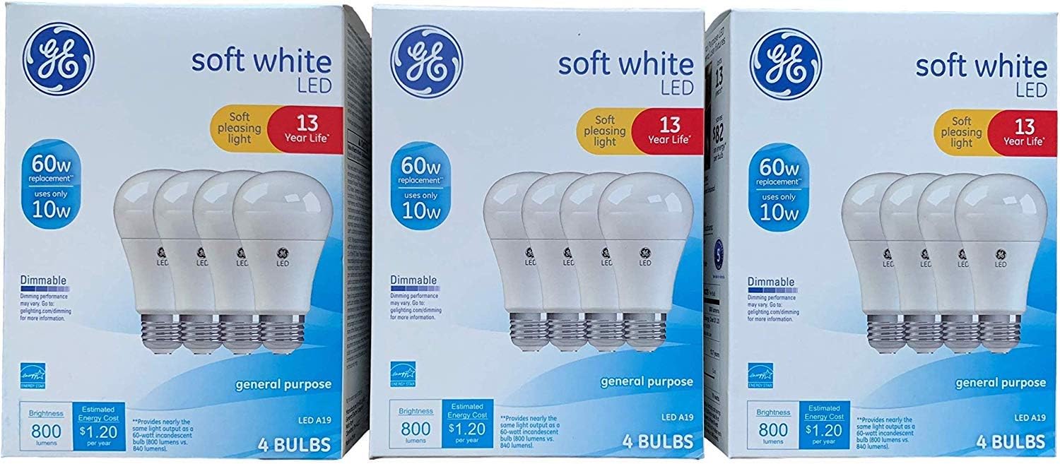 Best ge led light bulbs 800 lumens 12 pack