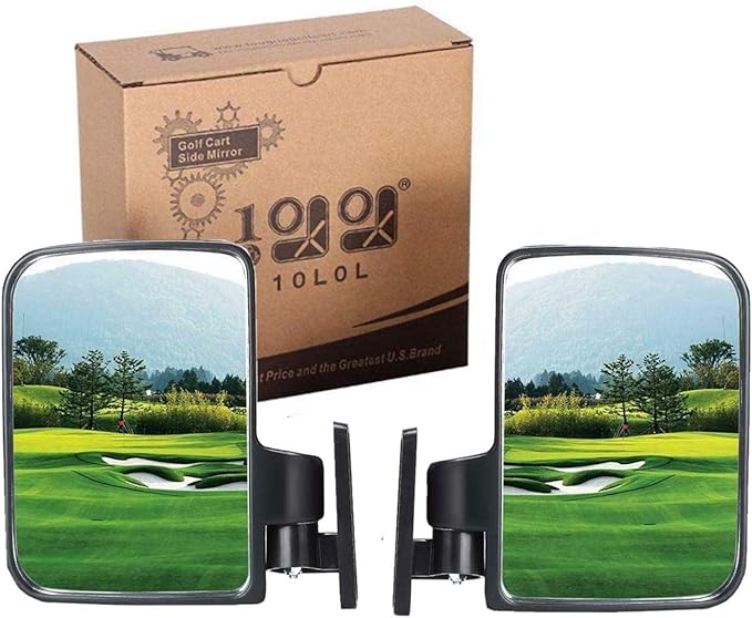 10L0L Golf Cart 2 Side Rear View Mirror for EZGO Yamaha