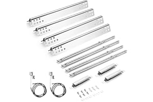 BBQ-Yummy Grill Replacement Parts for Charbroil 463342119,463377319,463332718, 463376519, 463349917, 463625217 Gas Grill, G470-0004-W1A Heat Plate, G470-5200-W1 Burner Ignitors Kit