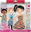 Fashion Angels Fashion Design Sketch Portfolio (11451) Full Size Sketch Book, Fashion Coloring for Kids,Brown/A