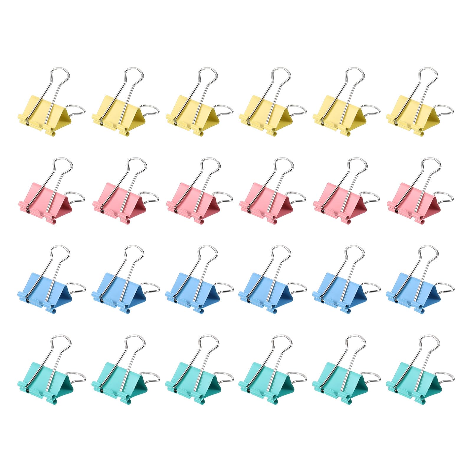 M&G Binder Clips 25mm/1 Inch, 48 Pcs Small Binder Paper Clip Bag Clips Pocket Clip Office Supplies for Organizing Documents and Papers, Mix Colors โ image 1