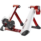 Elite Novo Force Trainer, Magnetic Resistance Bike Trainer, 8 Levels, Novo Force, for Wheel Sizes 24-29 inches, White