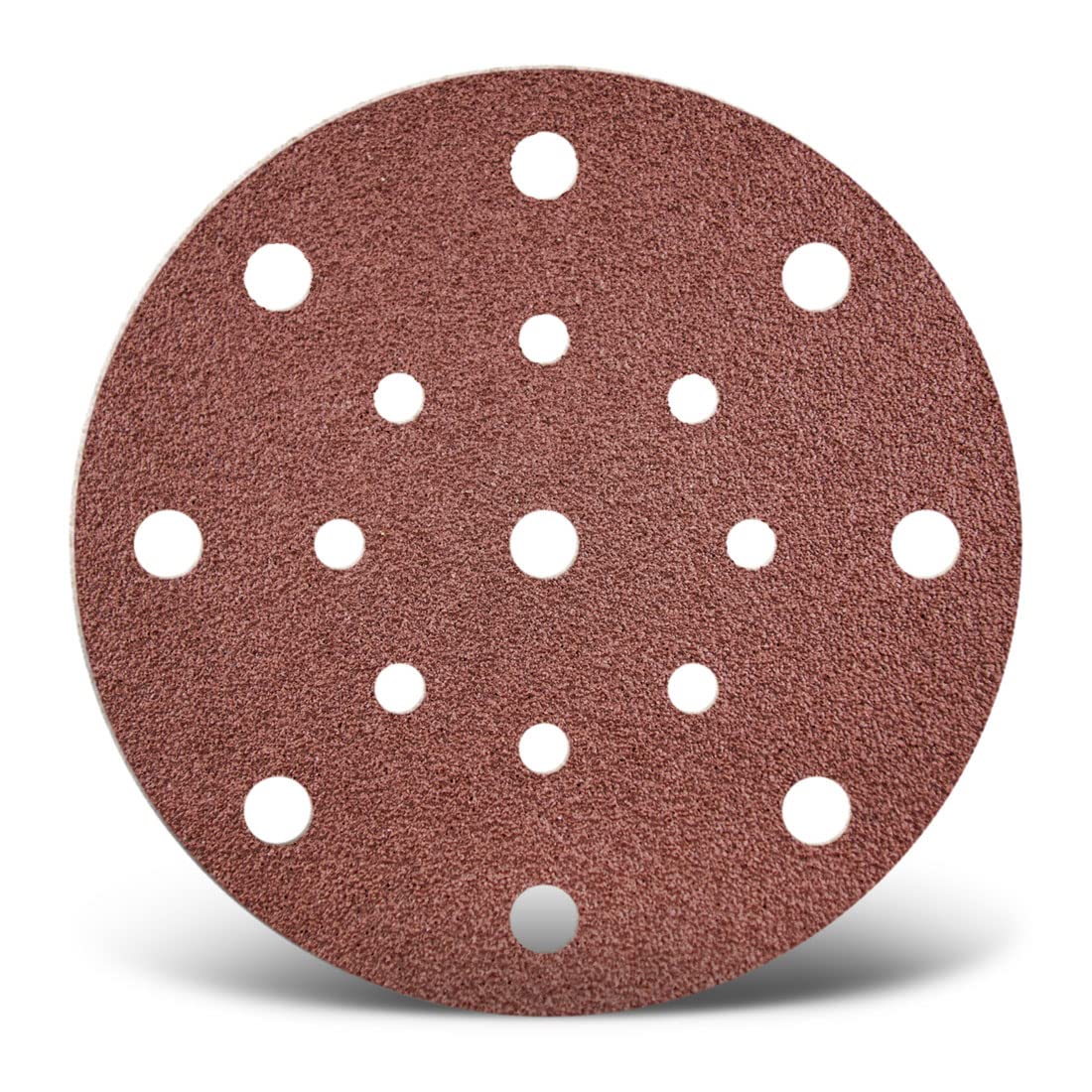 MENZER RED Hook & Loop Sanding Discs, 150 mm, 17 Holes, f. Random Orbital Sanders, Aluminium oxide (PU 50) G120