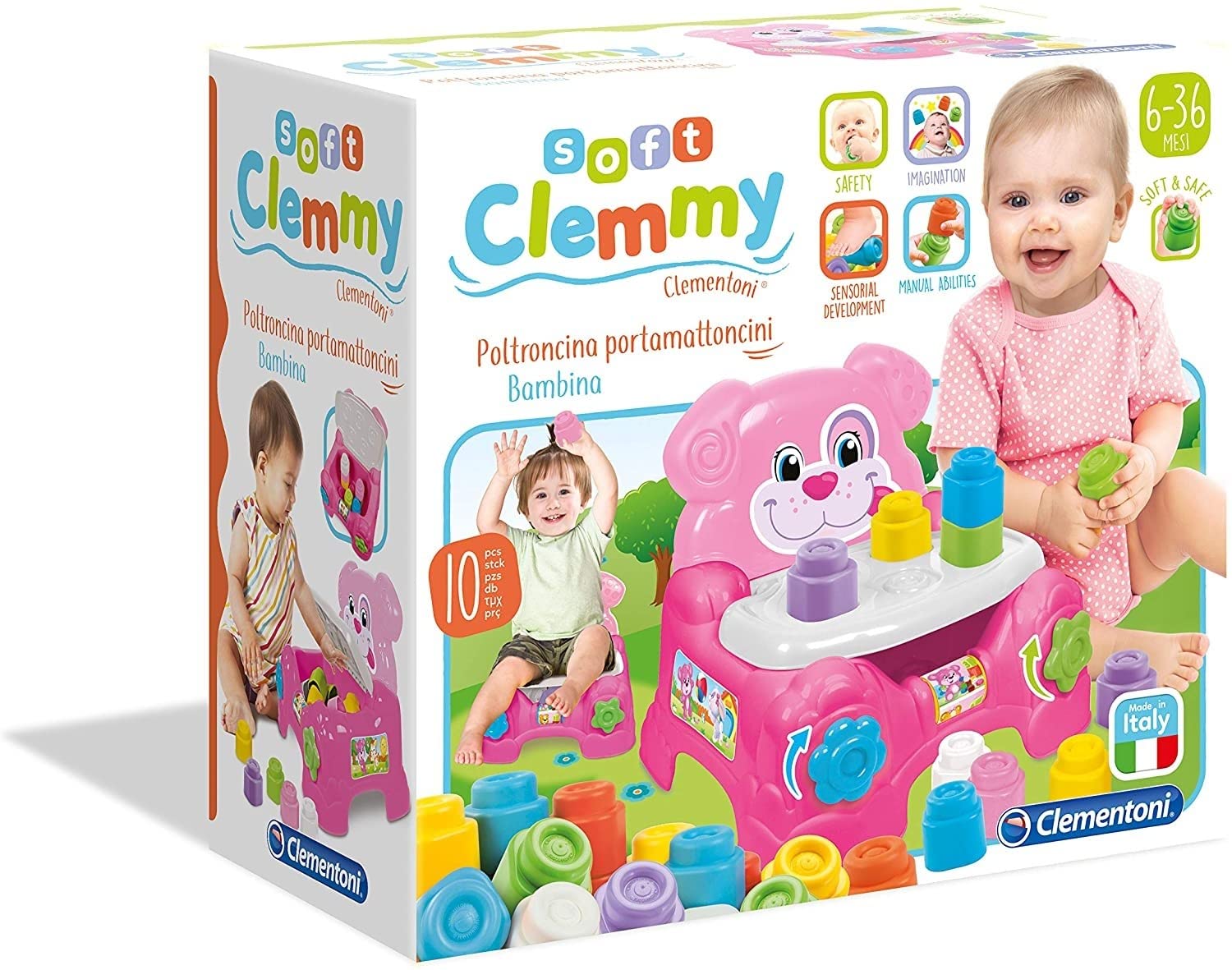 Clementoni 17141 - Toy Brick Chair