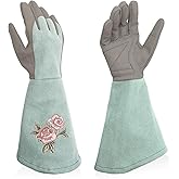 Intra-FIT Rose Pruning Gloves Thorn Resistant, Embroidery Gardening Gloves with Extra Long Forearm Protection