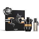 Viktor&Rolf - Spicebomb 2-Piece Mens Cologne Gift Set ($195 Value) - Woody & Spicy - Full Size Extreme, 3 Fl Oz & Travel Size Eau de Toilette, 0.68 Fl Oz