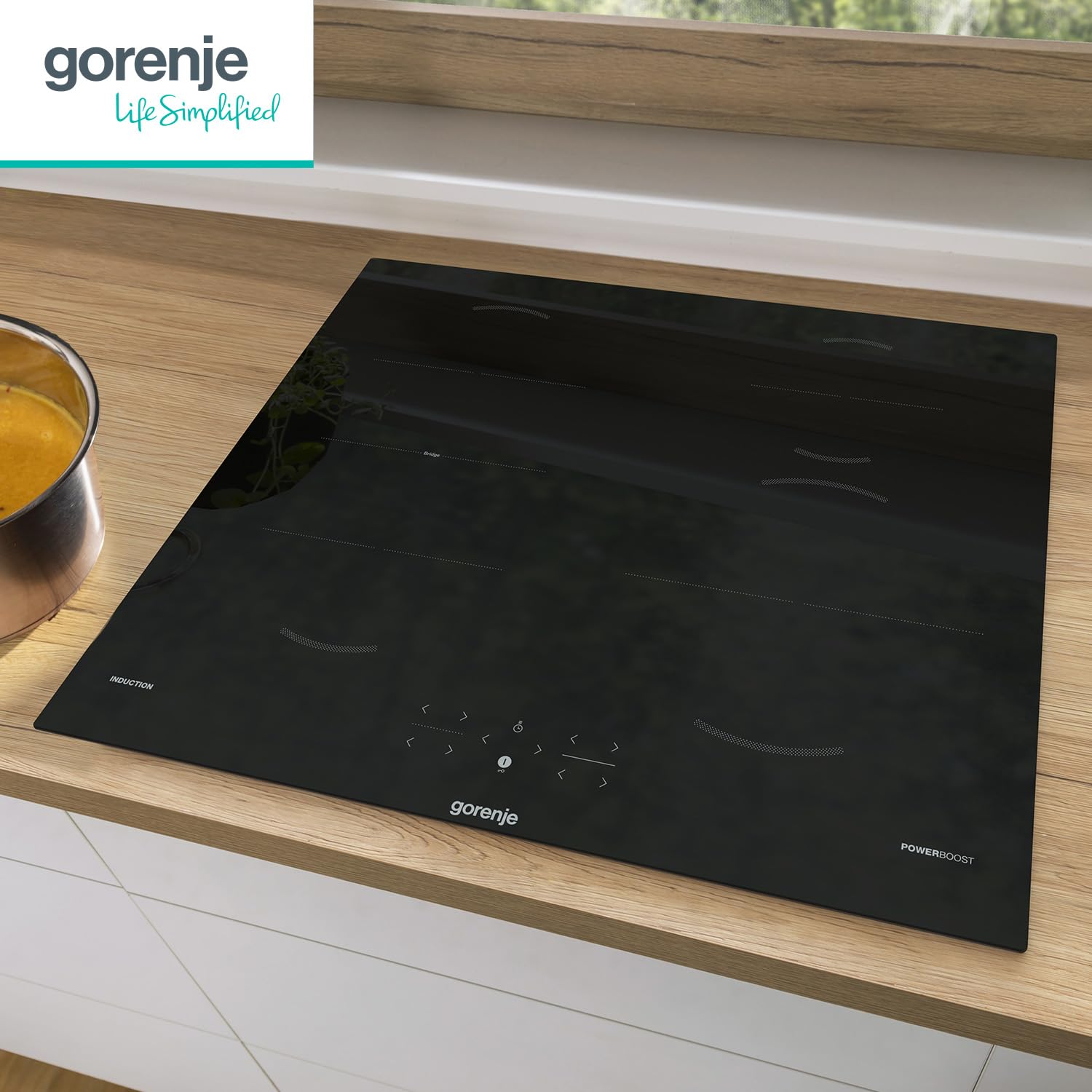 Gorenje GI621FMC Induktions-Kochfeld/Glaskeramik/BridgeZone/TouchControl/PowerBoost/Timer/ChildLock/Restwärmeanzeige/Schwarz 6