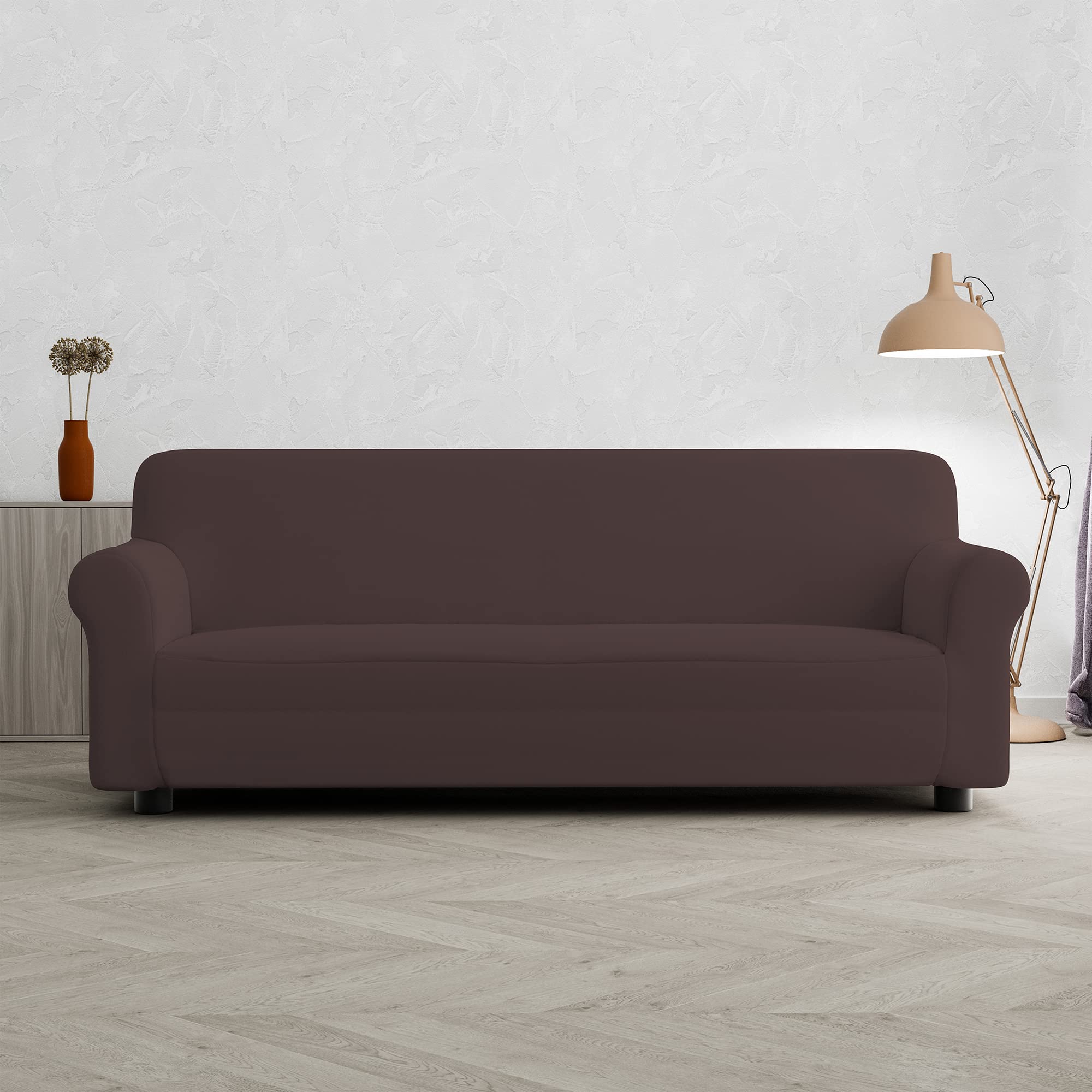 Italian Bed Linen “ Pretty” Sofa Cover, Brown, 3 Places