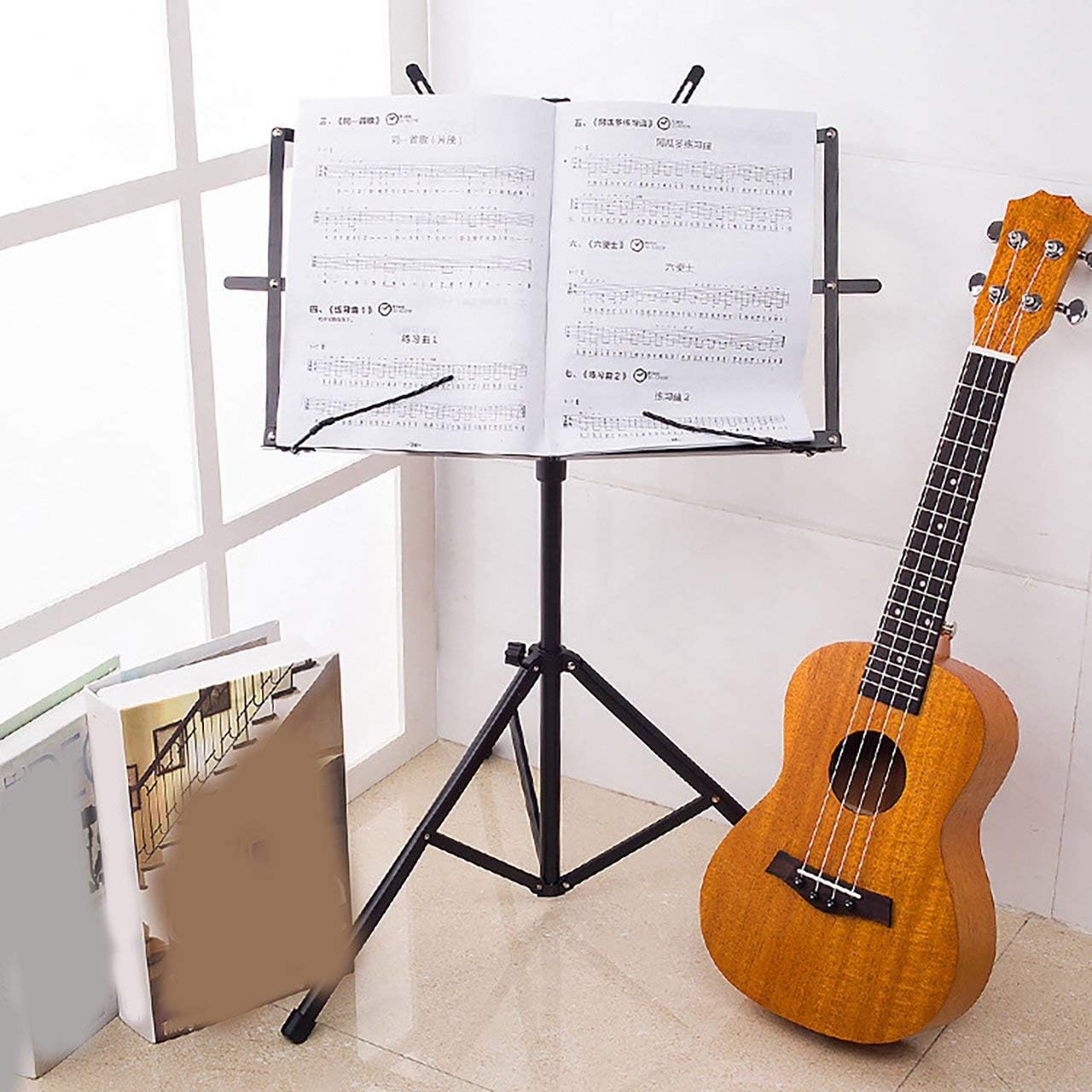 Instrumento musical plegable profesional pequeño soporte de trípode