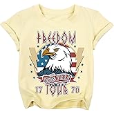 JNC Kids 4th of July Shirt Boys/Girls American Flag T-Shirt Toddler Patriotic Tops Tee Independence Day Clothes 2025