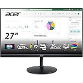 Acer CB272 Ebmiprx 27" FHD 1920 x 1080 Zero Frame Home Office Monitor | AMD FreeSync | 1ms VRB | 100Hz | 99% sRGB | Height Ad