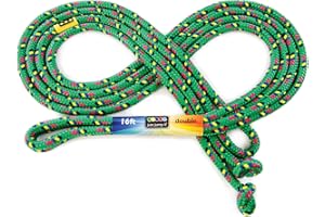 Just Jump It 16' Foot Single Jump Rope for Kids Women and Men - Active Outdoor Youth Fitness Excersing Equipment - Double Dutch Length Gym Accessories
