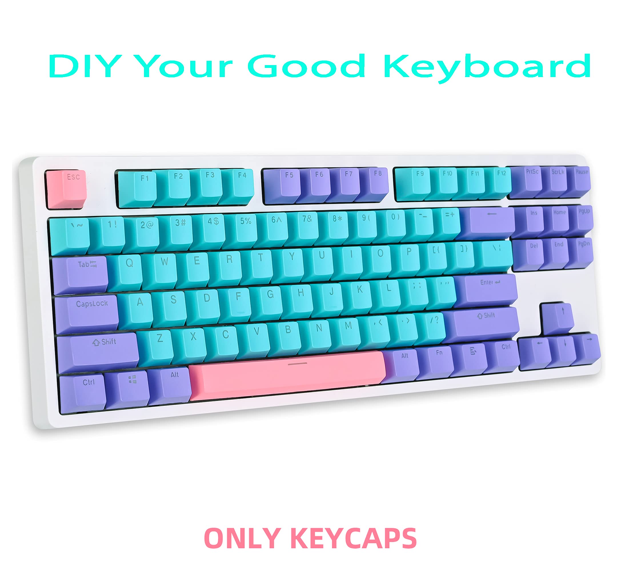 Mua iRoboosta 87 Key PBT Keycaps for Tkl Mechanical Keyboard Backlit ...