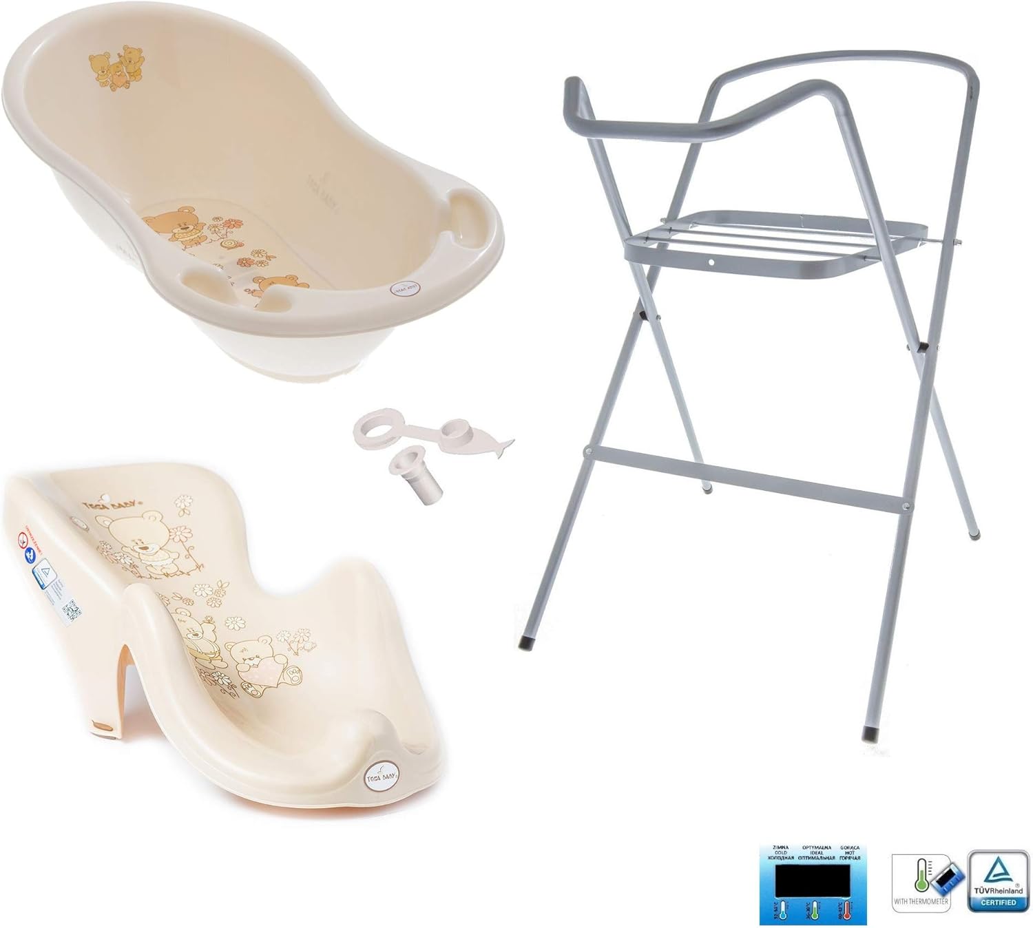 Toilette Bain Transat De Bain Pour Le Bebe Enfant Nouveau Ne Siege Ours Bain Accessoires