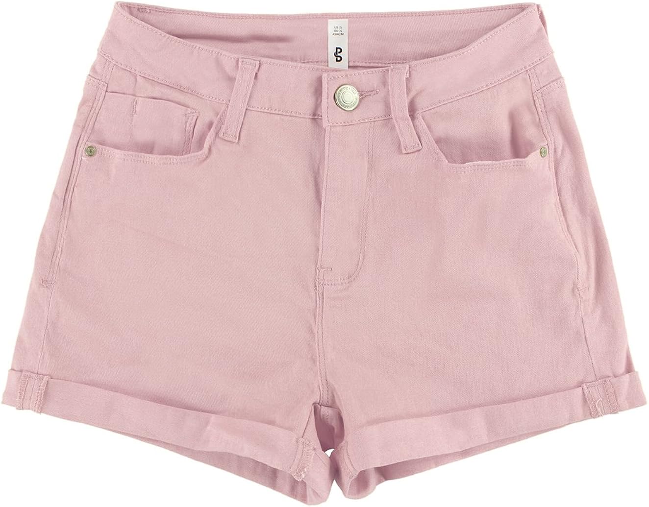 light pink high waisted shorts