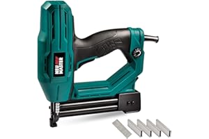 Electric Staple/Brad Nail Gun NEU Master NTC0040 Heavy-Duty Tool for Upholstery Home Improvement and Woodworking Including Na
