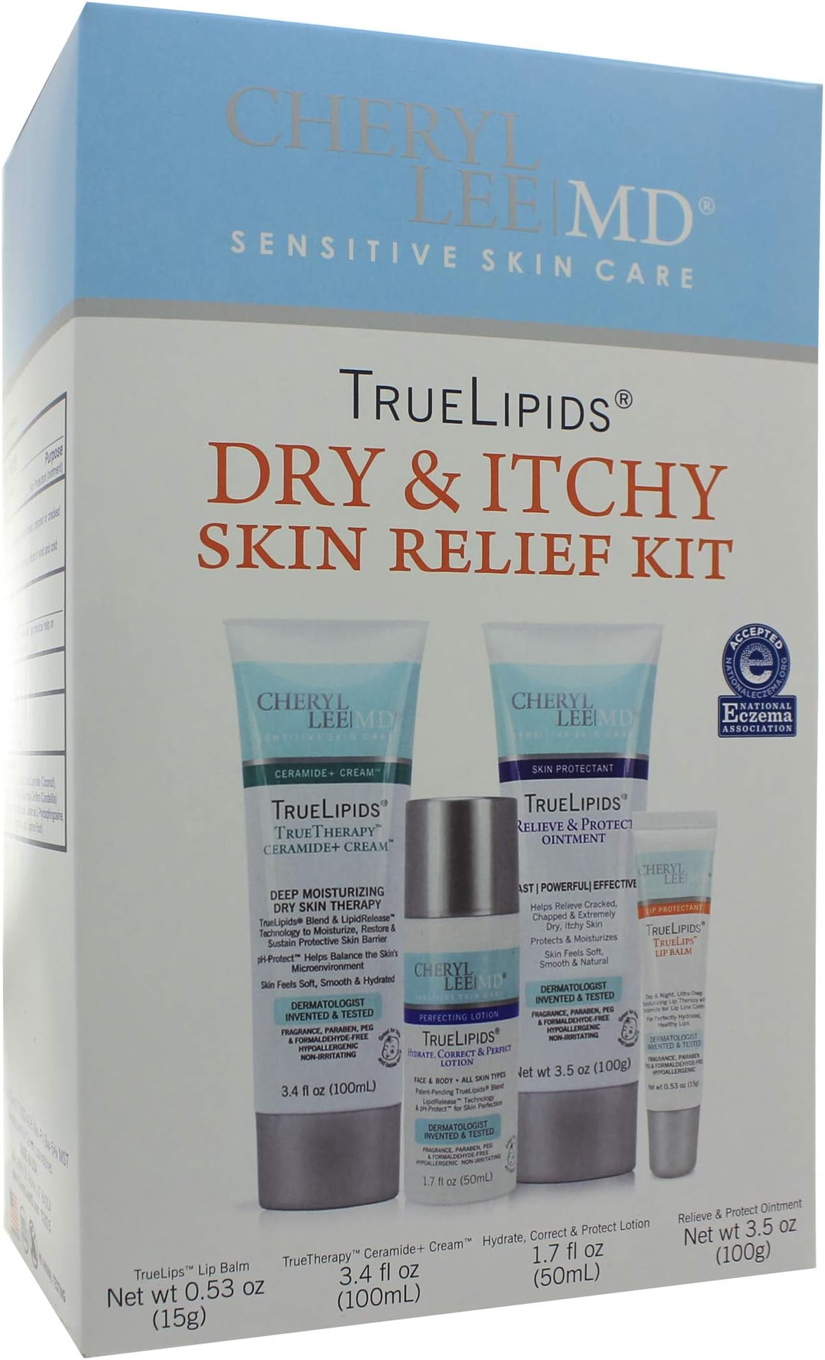 TrueLipids Dry and Itchy Skin Relief Kit - Cheryl Lee MD