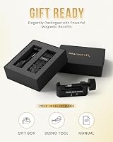 MagnetRX 3X Strength Magnetic Bracelet for Men Titanium Black Clasp Sizing Tool view 8