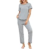 Fysumeoa Womens Pajama Sets Fall 2 Piece Soft Lounge Set Ladies Pj Set Comfy Loungewear Sleepwear with Pockets