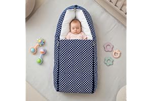 Sleep Bag 3-in-1 Bed & Sleeping Bag Portable Cotton 0-12 Months Portable, Travel Friendly Bassinet Nest & Sleeping Bed Dark B