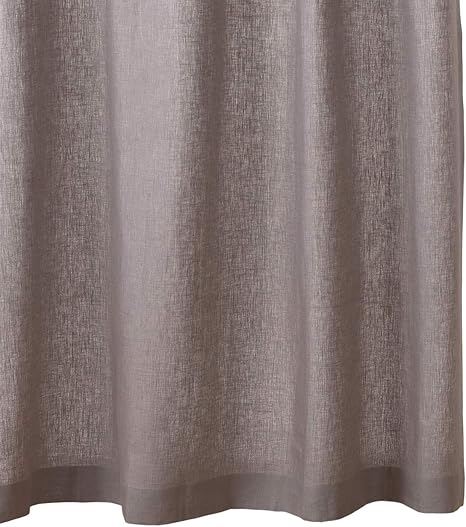 Amazon Co Jp 無印良品 麻平織プリーツカーテン 2枚組 チャコール 幅100 丈0cm ホーム キッチン