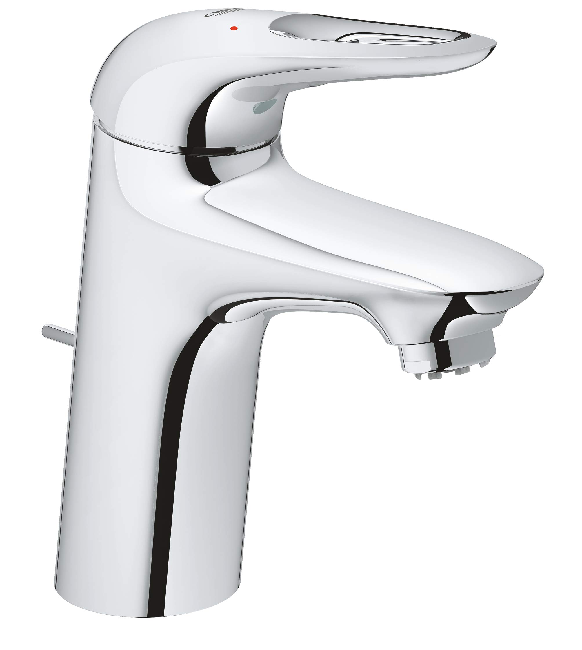 GROHE 33561003 Eurostyle Single-Lever Basin Mixer Tap with Pop-Up Waste for Low-Pressure Water Systems - Chrome — image 1