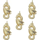 COGCHARGER Charms for Jewelry Making Real 18K Gold Plated Cubic Zirconia Crystal Pendants for Earring Bracelet Necklace