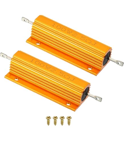 5 Resistenze In Alluminio 17 Ohm 10W, Custodia Metallica, USA Stock